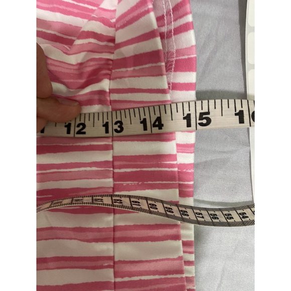 Elizabeth & Clarke Womens Striped wide leg Pants Pull on Pink white size 2X - Picture 8 of 11